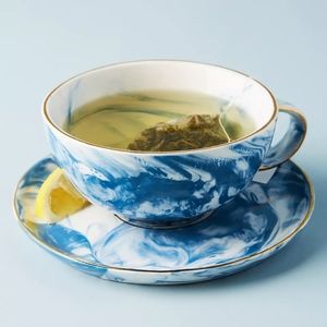 Anthropologie Strata Cup & Saucer Sets (2)